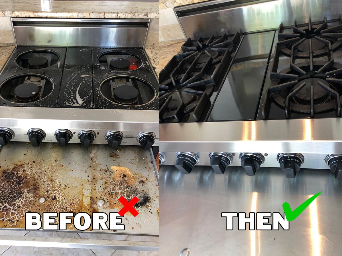 Before and after cleaning by All Cleaning USA